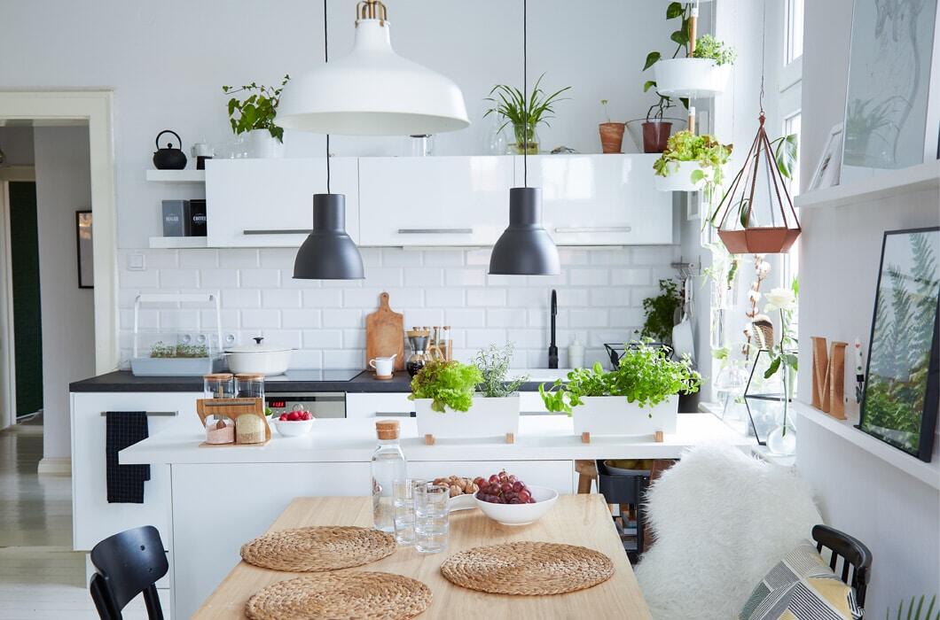 ไอเดียต้นไม้ปลอมแต่งบ้าน "ห้องครัว" ให้สวยปังทันสมัย