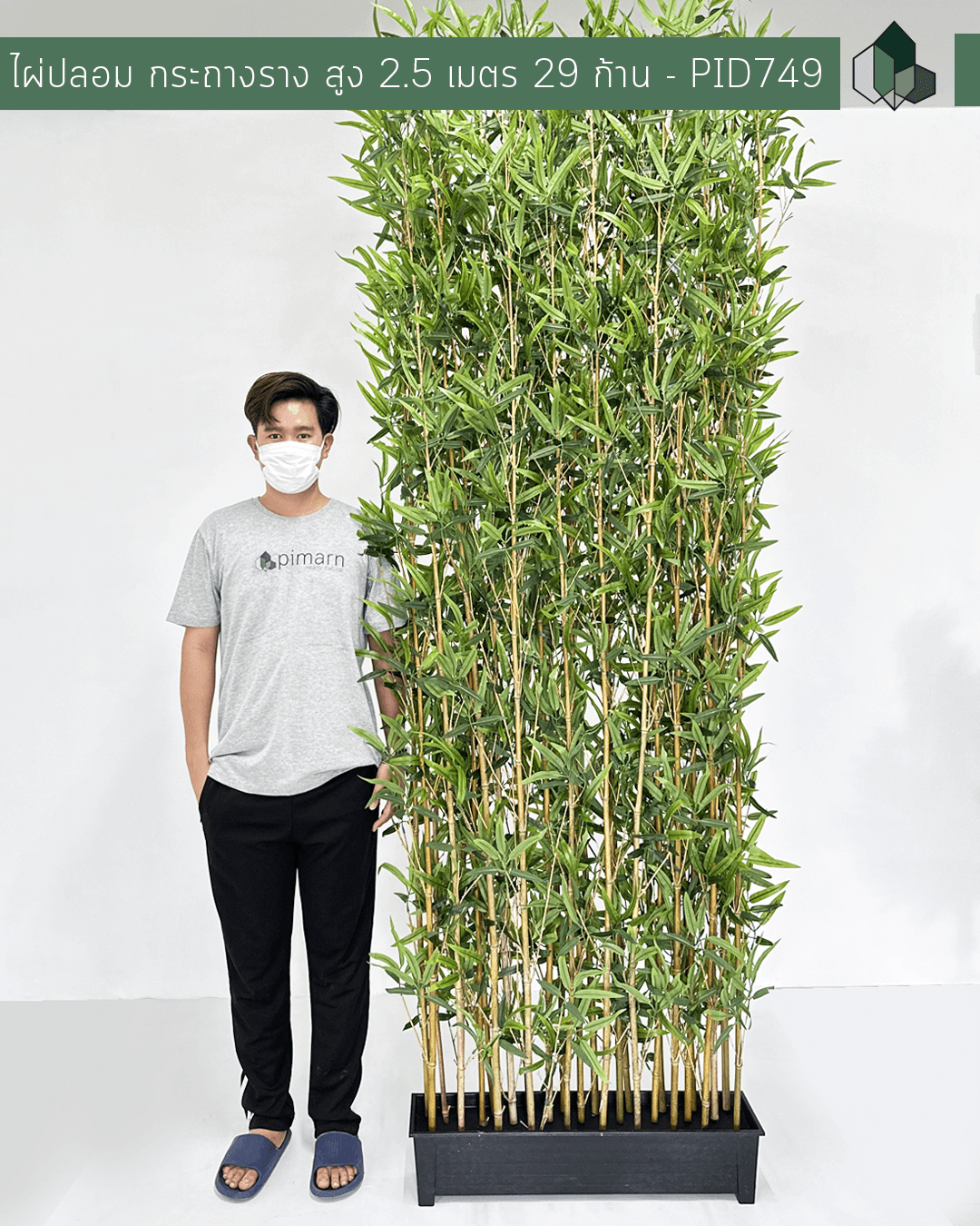 ต้นไผ่ปลอมพรีเมี่ยม  สูง 250 CM