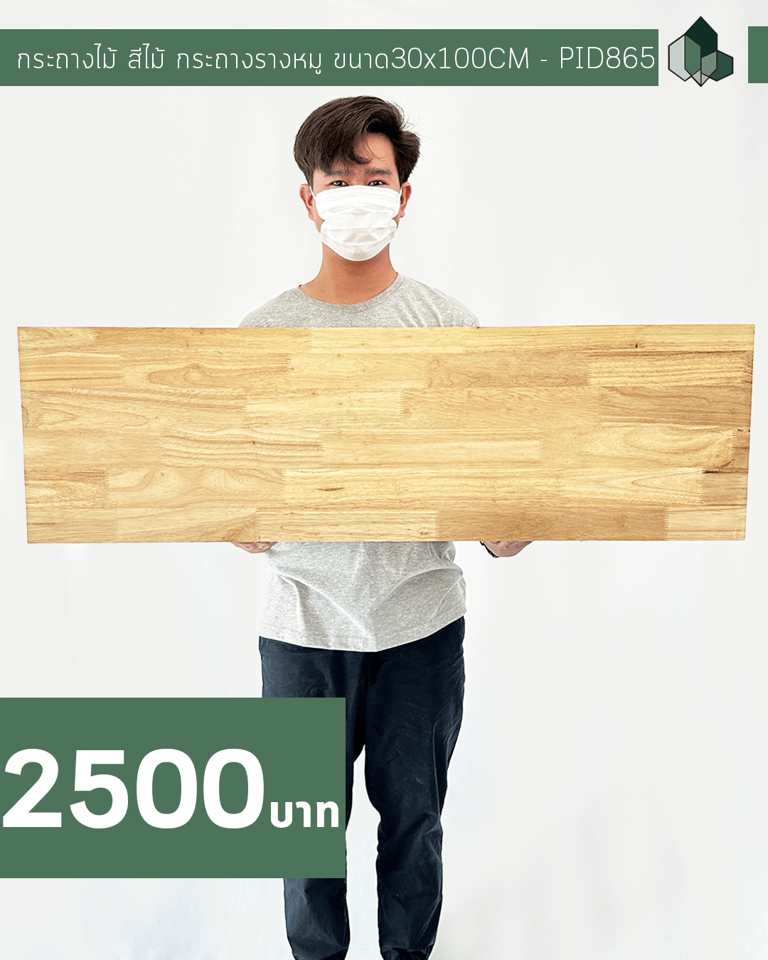 กระถางไม้ สีไม้ กระถางรางหมู ขนาด30x100CM