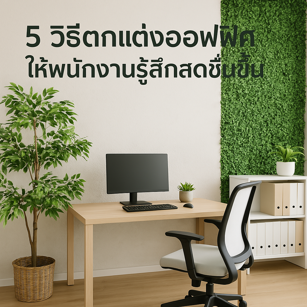 5 วิธีตกแต่งออฟฟิศให้พนักงานรู้สึกสดชื่นขึ้น