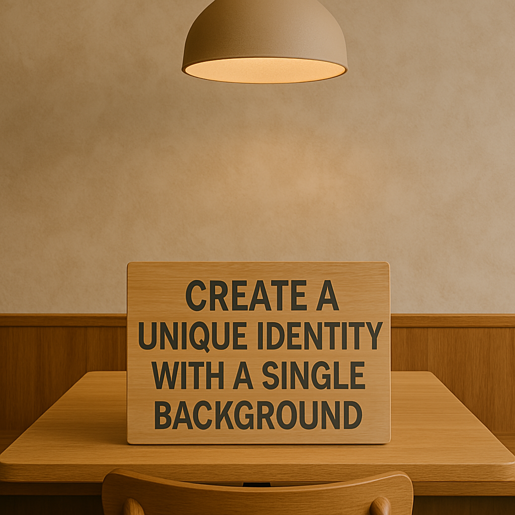 สร้างเอกลักษณ์ของร้านด้วย Background เดียว