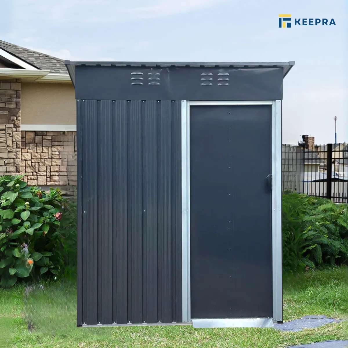 บ้านเก็บของกลางแจ้ง METAL SHEET รุ่น KB-003 (ไม่มีพื้น)